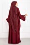 Ceyda Tesettür Abaya Burgundy - 5