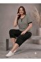 Large size lycra viscose combed comfortable cut capri set