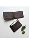 100% Genuine Leather Horizontal Model Men's Magnetic Closure Credit Card Holder Wallet - 2