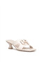 Solly 4092 Beige Heeled Women's Slippers - 3