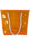 Transparent Beach Bag with Base Gusset - Pool and Sea Bag with White Rope Straps - 4