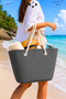 Beach Bag Large Size Colorful Drawstring Water Resistant Seaside Pool Picnic Shoulder Bag Large Volume
