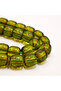 Muski Afghani Rosary 33 Beads 12.5x11.5mm Olive Green Marbled Prayer Beads Tasbih 53g - 5