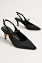 Women's Comfortable Fit Black Ankle Strap Stylish Stiletto - 8