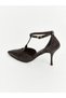 T-Strapped Pointed Toe Women's Heeled Shoes (W6) - 2