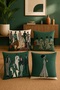 Ortam Arkadaşları Patterned 4-Piece Throw Pillow Cover Set - 2