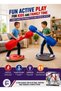 Jousting Challenge Set for Kids Ages 5+, 2 Inflatable Jousting Lances with Dual Handles and 2 Wooden Balance Boards for Two-Player Active Play, Balance and Coordination Family Match Game - 7