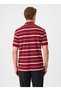 Burgundy Men's Regular Fit Striped T-Shirt Bts1007200000 - 4
