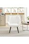 SF-Wing -Seater Single Sofa with Iron and Solid Wood Frame - Durable Iron Frame, Premium Solid Wood, Comfortable Design with High Backrest.