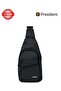 Sling Crossbody Bag Small Shoulder Backpack for Men Waterproof Slim Chest Bags Casual Daypack for Travel and Daily use 12" ( BLACK ) CBP3202