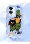 Vivo Y29S Compatible Case Camera Protector Blue Silicone Couple Phone Case Cat Pattern - 2