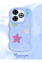 Infinix Smart 8 Plus Compatible Case Camera Protector Blue Silicone Couple Phone Case Star Pattern - 2