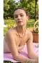Pink Enamel Gold Color Tube Bead Necklace Summer Stylish Daily Combination Women's Necklace - 4