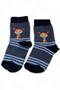 Boy's Navy Blue 3-4 Years Old Giraffe Figured 5-Piece Sock Set - 4