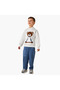 Bear Applique Hooded Sweatshirt with Long Sleeves - 2