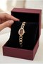 Vintage Women's Steel Watch Gold Color Burgundy Dial Vintage Case Old Money Elegant Stylish Luxury Women's Wristwatch |   Limited Edition 2026 - 5