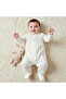 Cotton Collared Long Sleeves Sleepsuit with Snap Button Closure