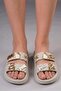 Beige Slippers with Accessory Detail - Soft Sole Casual and Beach Slippers - 3