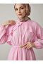 Ruffle Detail Dress-Pink - 2