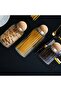 3-Piece Ball Striped Glass Jar with Mushroom Lid and Spice Jar Set - 4