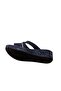Women's Wedge Heel Fabric Cross Slippers - 2