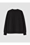 Black soft touch Oversized women's sweatshirt - 7