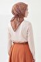 Soft Scarf Geometric Mocha Mousse - 2