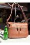100% Real Leather Strap Shoulder Bag - 2