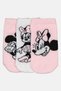 Toddlers Girl 3 Pairs Mickey And Friends Graphic Print Ankle Socks, Multicolor