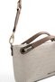 Beige - Women's Crossbody Bag with Latte Logo Sp1288 - 7