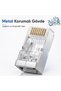 Primex Px-660M6 Cat6 Metal Rj45 Jack Utp Connector, 100-Pack, New Generation Network Cable End, Ethernet. - 7