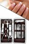 Ilkestor 12 Piece Manicure Pedicure Set Special Leather Case Hand and Foot Care Acne and (133248) Tem - 2