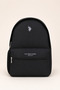 Unisex Black Backpack with Laptop Compartment Daily School Travel Multi-Compartment Plcan26085
