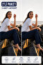 2Pcs Women's Aura Series Tracksuit Bottom Double Pack Comfortable Fit Pocketed Sports Bottom Two Yarns Polyviscon - 6