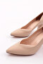 589 Women's Pointed Toe V-Cut Low Heeled Shoes - 4