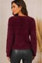 Women's Polo Neck Soft Textured Knitwear Sweater Soft Textured Long Sleeve Stylish Casual Sweater - 2