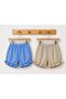 Girl's 2-Piece Gingham Shorts – Ruffled Cotton Summer Shorts - 7