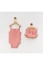 Baby Girl Summer 2-Piece Badi Set with Straps and Ribbons - 2