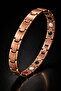 Magnetic Bracelet Copper Plated Energy Bracelet with Thick Ceramic Detail