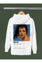 Doja Cat Printed Cotton Long Sleeved 3-Yarn Hooded Sweatshirt - 2