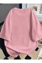Women's Love Printed Oversize 100% Cotton Short Sleeve Casual Basic T-Shirt - 2