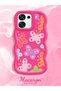 Oppo A6 Pro Compatible Case Camera Protector Red Silicone Couple Phone Case Butterfly Pattern - 2