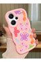 Redmi Note 13 Pro Plus 5g Compatible Case with Camera Protector Pink Silicone Couple Phone Case Butterfly Pattern