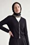 Black Belt Detailed Twill Silk Scarf - 3