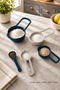 5 Pieces Plastic Measuring Spoon Set 125ml 85ml 60ml 15ml 7.5ml Nesting Cup Measuring Cup Cake Pastry Spice Measuring Spoon