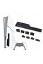 مجموعة سدادات غبار سيليكون سوداء من 9 قطع لجهاز PS5 Slim و PS5 Pro، طقم حماية من الغبار لواجهة USB