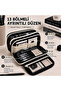 Multi-Compartment Large Capacity Basic Pencil Case - Black - 3