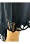 Plus Size Lycra Elastic Waist Embroidery Detailed Piped Leg Slim Viscose Women's Leggings Trousers - 4