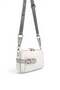 White - Women's Crossbody Bag with Gray Logo Sp1256 - 2