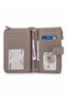 Women's Genuine Leather Zippered Multi-Compartment Long Wallet - 2